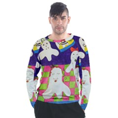 Circus Ghosts Sing Men s Long Sleeve Raglan Tee