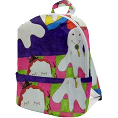 Circus Ghosts Sing Zip Up Backpack