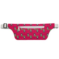 Headphones Girl Pink Red Active Waist Bag