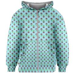 Headphones Girl Aqua Kids  Zipper Hoodie Without Drawstring by snowwhitegirl