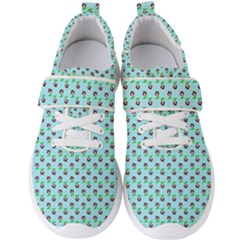 Headphones Girl Aqua Men s Velcro Strap Shoes by snowwhitegirl