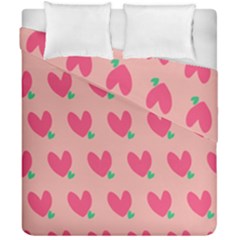 Hearts Duvet Cover Double Side (california King Size)