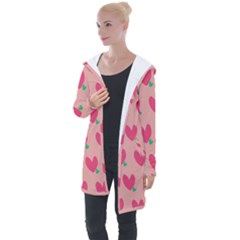 Hearts Longline Hooded Cardigan by tousmignonne25