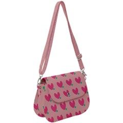 Hearts Saddle Handbag