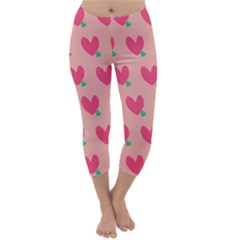 Hearts Capri Winter Leggings 