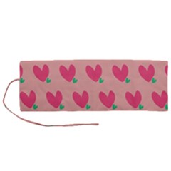 Hearts Roll Up Canvas Pencil Holder (m)