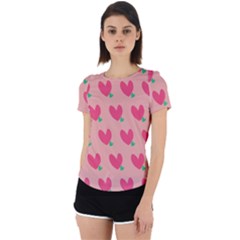 Hearts Back Cut Out Sport Tee