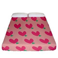 Hearts Fitted Sheet (california King Size)