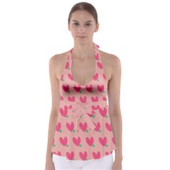 Hearts Babydoll Tankini Top