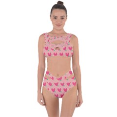 Hearts Bandaged Up Bikini Set 