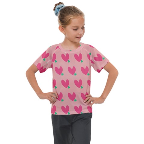 Hearts Kids  Mesh Piece Tee by tousmignonne25