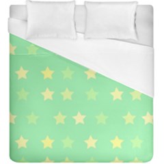 Stars Green Duvet Cover (king Size)