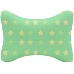 Stars Green Seat Head Rest Cushion by tousmignonne25