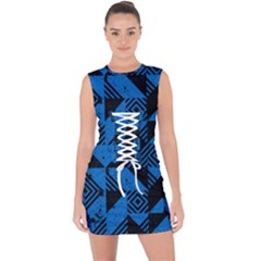 Vision Lace Up Front Bodycon Dress by Sobalvarro