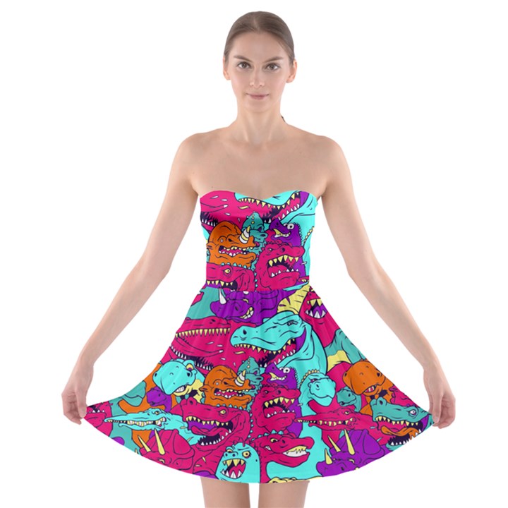 Dinos Strapless Bra Top Dress