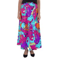 Dinos Flared Maxi Skirt