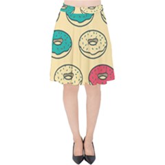 Donuts Velvet High Waist Skirt by Sobalvarro