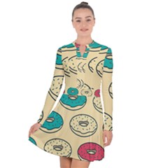 Donuts Long Sleeve Panel Dress by Sobalvarro