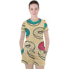 Donuts Women s Tee And Shorts Set