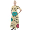 Donuts Half Sleeves Maxi Dress View2