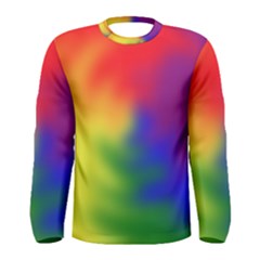 Rainbow Colors Lgbt Pride Abstract Art Men s Long Sleeve Tee