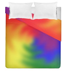 Rainbow Colors Lgbt Pride Abstract Art Duvet Cover Double Side (queen Size) by yoursparklingshop