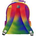 Rainbow Colors LGBT Pride Abstract Art Rounded Multi Pocket Backpack View3