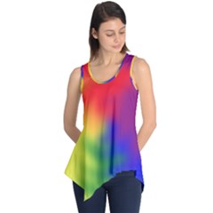 Rainbow Colors Lgbt Pride Abstract Art Sleeveless Tunic by yoursparklingshop