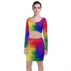 Rainbow Colors Lgbt Pride Abstract Art Top And Skirt Sets by yoursparklingshop