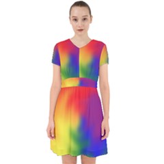 Rainbow Colors Lgbt Pride Abstract Art Adorable In Chiffon Dress by yoursparklingshop