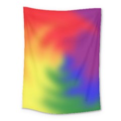 Rainbow Colors Lgbt Pride Abstract Art Medium Tapestry