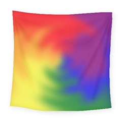 Rainbow Colors Lgbt Pride Abstract Art Square Tapestry (large)