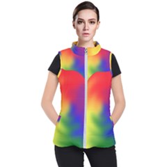 Rainbow Colors Lgbt Pride Abstract Art Women s Puffer Vest