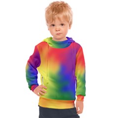 Rainbow Colors Lgbt Pride Abstract Art Kids  Hooded Pullover by yoursparklingshop