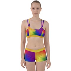 Rainbow Colors Lgbt Pride Abstract Art Perfect Fit Gym Set by yoursparklingshop