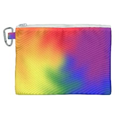 Rainbow Colors Lgbt Pride Abstract Art Canvas Cosmetic Bag (xl) by yoursparklingshop