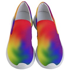 Rainbow Colors Lgbt Pride Abstract Art Women s Lightweight Slip Ons by yoursparklingshop