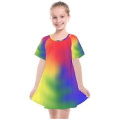 Rainbow Colors Lgbt Pride Abstract Art Kids  Smock Dress by yoursparklingshop