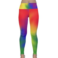 Rainbow Colors Lgbt Pride Abstract Art Lightweight Velour Classic Yoga Leggings