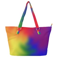 Rainbow Colors Lgbt Pride Abstract Art Full Print Shoulder Bag by yoursparklingshop