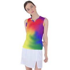 Rainbow Colors Lgbt Pride Abstract Art Women s Sleeveless Sports Top by yoursparklingshop