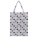 kitten head paw footprint seamless pattern 1 Classic Tote Bag View1