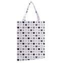 kitten head paw footprint seamless pattern 1 Classic Tote Bag View2