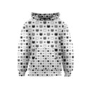 kitten head paw footprint seamless pattern 1 Kids  Pullover Hoodie View1