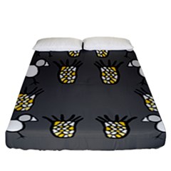 CCHPA Coloured Pineapple Fitted Sheet (California King Size)