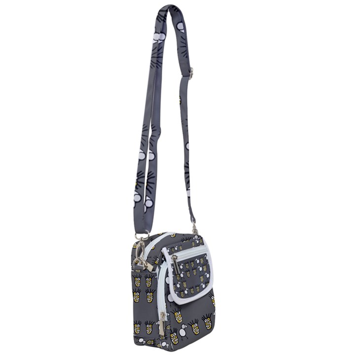 CCHPA Coloured Pineapple Shoulder Strap Belt Bag