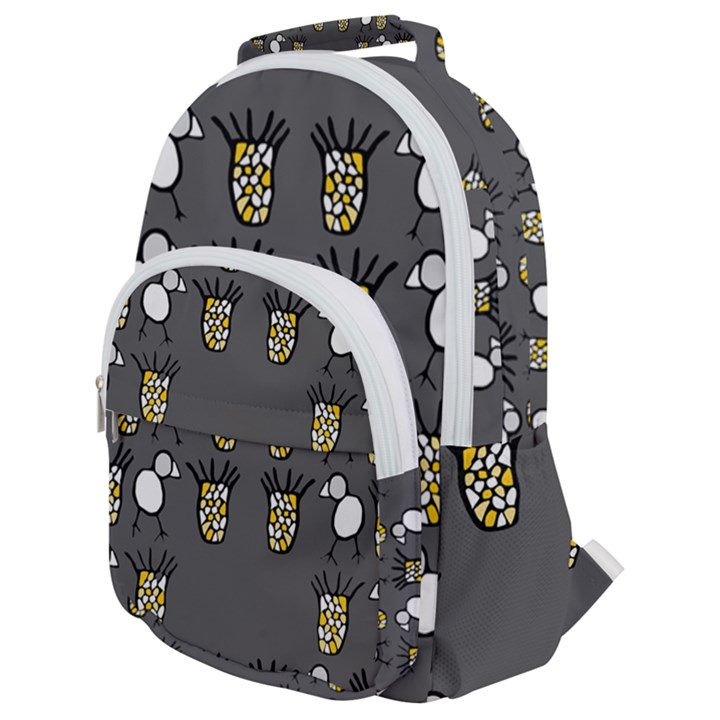 CCHPA Coloured Pineapple Rounded Multi Pocket Backpack