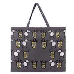 CCHPA Coloured Pineapple Zipper Large Tote Bag