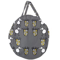 CCHPA Coloured Pineapple Giant Round Zipper Tote