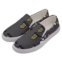 CCHPA Coloured Pineapple Men s Canvas Slip Ons